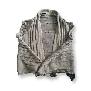 Larissa Knited Grey Sweater Vest (Elongated)